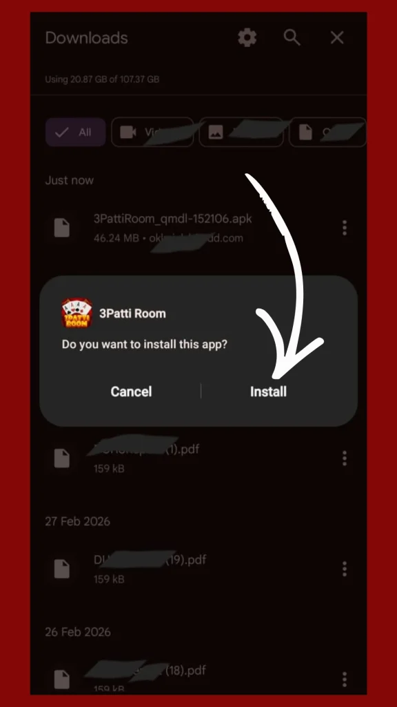 Install 3patti apk