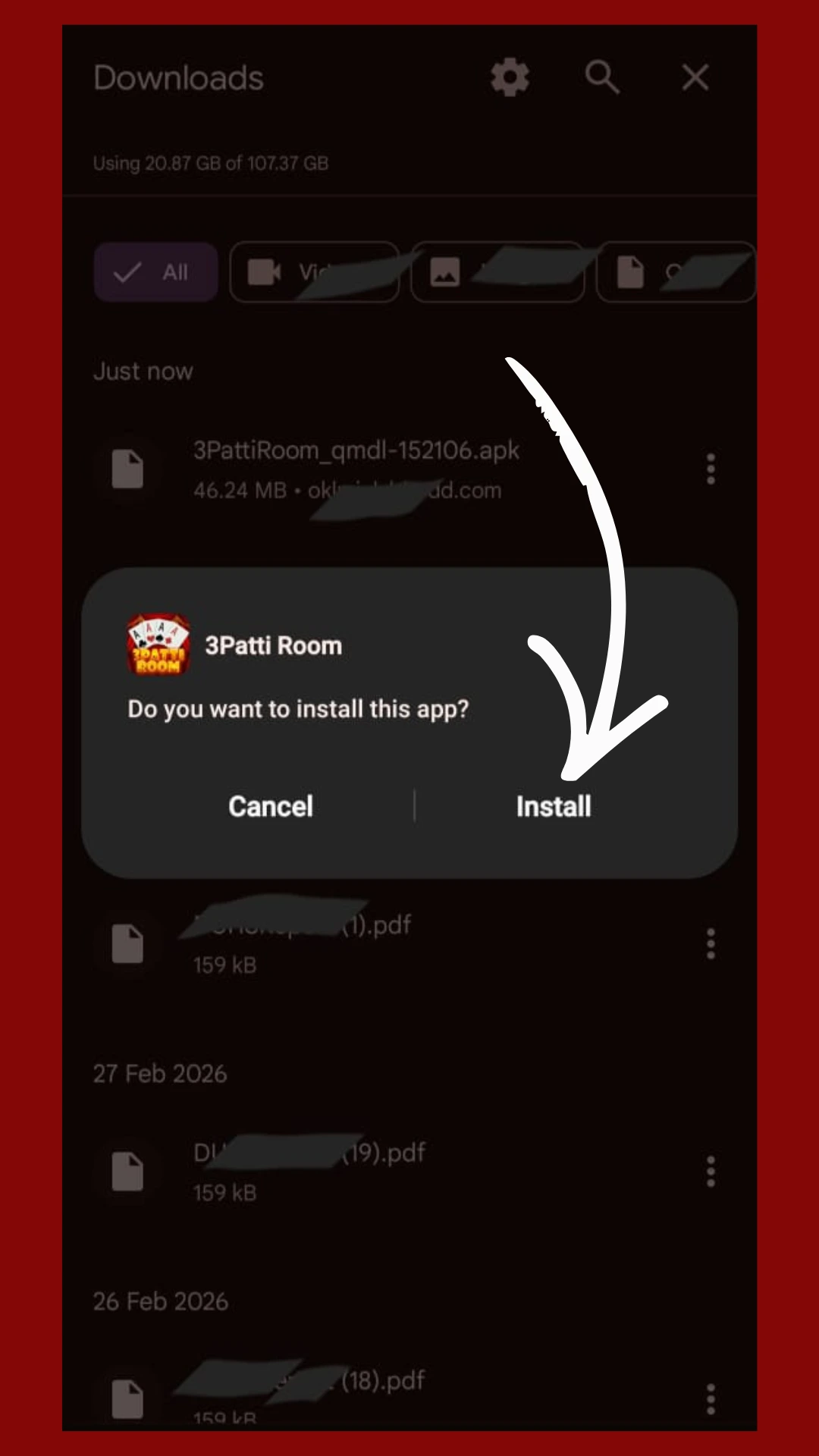 Install 3patti apk